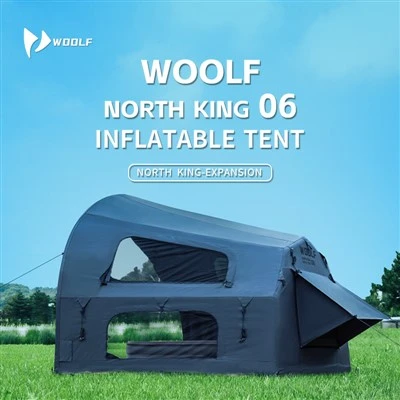 Tente gonflable en tissu de coton pour 3 personnes